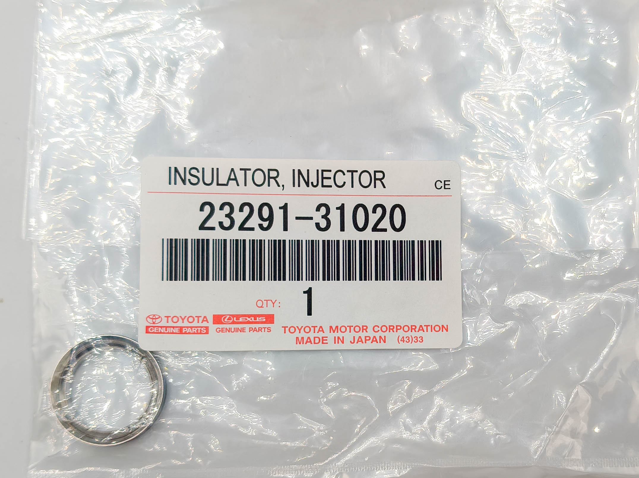 Кольцо форсунки Toyota 2329131020 8AR-FTS Кольцо форсунки Toyota 2329131020 8AR-FTS