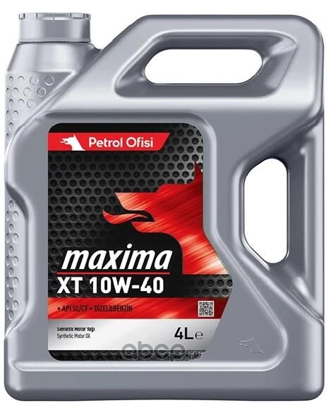 Масло моторное Petrol Ofisi Maxima XT 10W-40 API SL/CF ACEA A3/B4 4л (Турция)