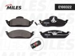 Колодки тормозные передние Miles E100322 с датчиком Mercedes Benz W163 ML230 ML430