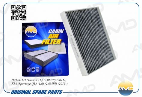 Фильтр салонный AMD AMDFC799C Hyundai Tucson TL 2015- Kia Sportage QL 2015- 28мм