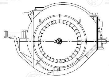 Мотор отопителя Luzar LFH1860 Audi A6 C6 2004-