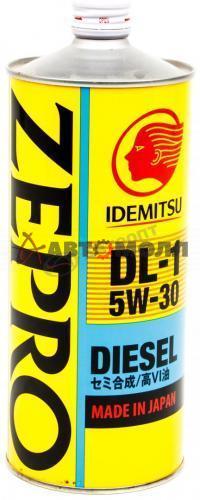 Масло моторное Idemitsu Zepro diesel DL-1 5W-30 CF полусинтетическое 1л (Япония)