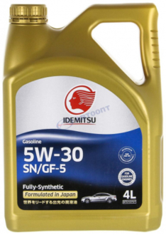 Масло моторное Idemitsu FULLY-SYNTHETIC 5W-30 SN/GF-5 синтетическое 4л пластик