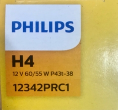 Лампа H4 12V 60/55W Philips P43t-38 Premium