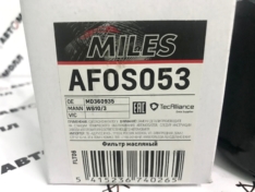 Фильтр масляный Miles AFOS053 C415 DFO008 NFM3415 MD332687 MZ690115